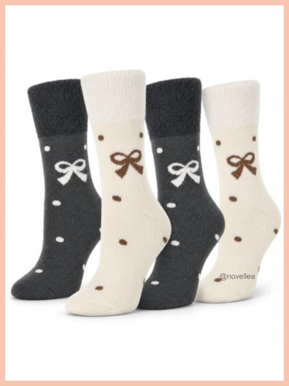 Alpaca Blend Socks for Women Soft Cozy Warm Winter Crew Socks